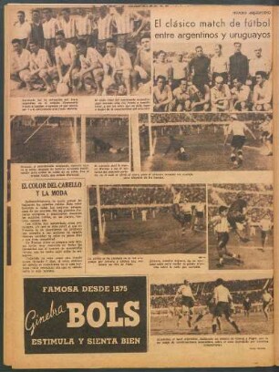 El clásico match de fútbol entre argentinos y uruguayos [Fotografías]