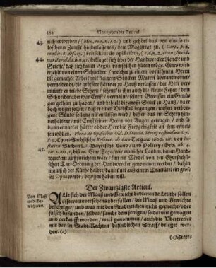 Der Zwantzigste Articul