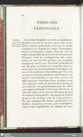 Introduction géologique