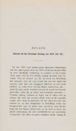 Bijlage. Extracit uit het Koloniaal Verslag van 1874 (blz. 45)