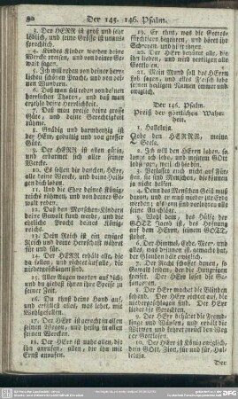 Der 146. Psalm. Preiß der göttlichen Wahrheit