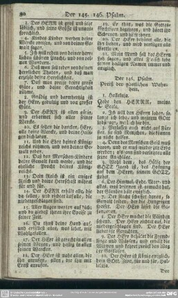 Der 146. Psalm. Preiß der göttlichen Wahrheit