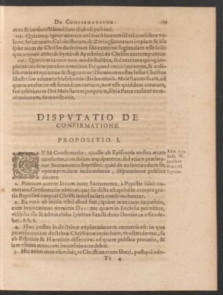 Disputatio De Confirmatione.