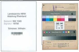 Entnazifizierung Wilhelm Scholven , geb. 13.02.1902 (Lokfuehrer)
