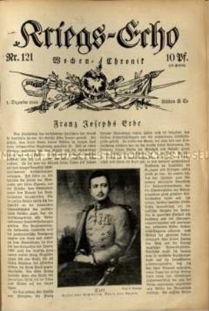 Wochenchronik der Ereignisse des 1. Weltkrieges. 3. 1916-1918