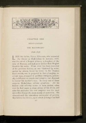 Chapter XIII Shah-Jahan