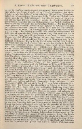 Spezieller Theil. [I. Route - 22. Route]