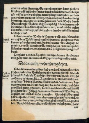 De oraculis/ redenden götzen
