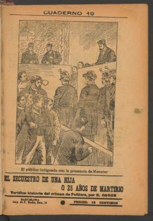 El público indignado con la presencia de Monnier - [Ilustración]