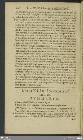 Locus XLIX. à Sententia ad Libellum