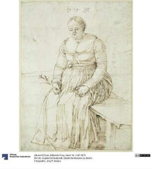 Sitzende Frau