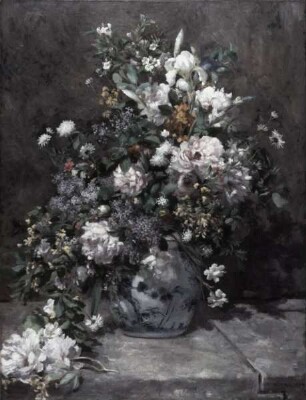 Große Vase mit Blumen