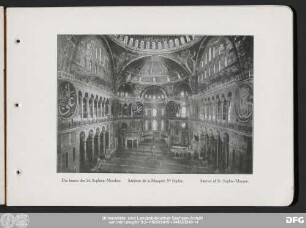 Intérieur de la Mosquée Ste Sophie.