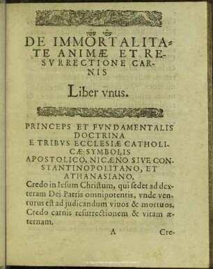 Princeps Et Fundamentalis Doctrina E Tribus Ecclesiae Catholicae Symbolis Apostolico ...