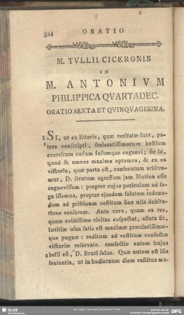 In M. Antonium Philippica Quartadec