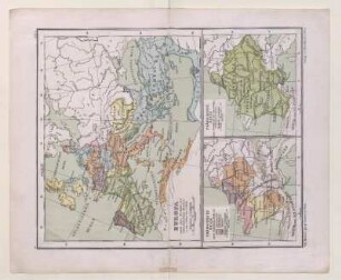 Europa nach dem Zerfalle des westfömischen Reiches in des 6. Jahrh. / Fränkisches Reich beim Untergange der Merowinger Anfang des 8. Jahrh. / Fränkisches Reich nach Clodwichs Tode 511.