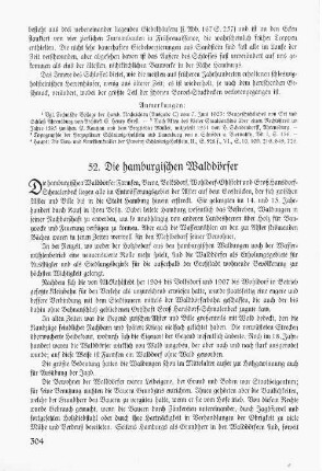52. Die hamburgischen Walddörfer