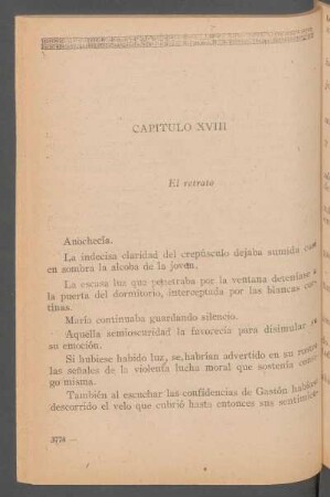 Capítulo XVIII - El retrato
