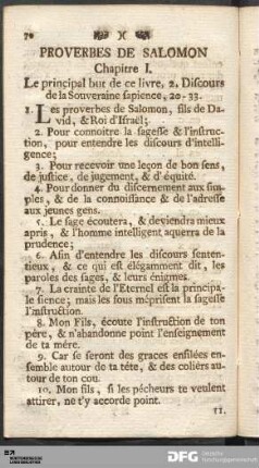 Proverbes De Salomon