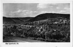 Bad Gottleuba-Berggießhübel, Gottleubatal. Blick auf die Ortschaft, Ansichtskarte