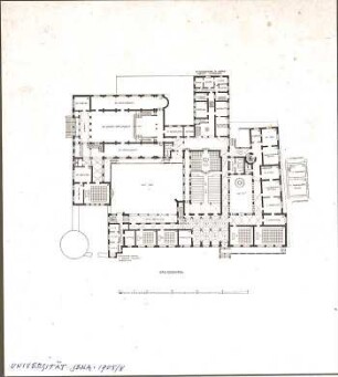Fischer, Theodor; Jena; Universität - Grundriss EG