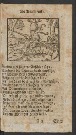 [Der Ritter auf dem Krebs.]
