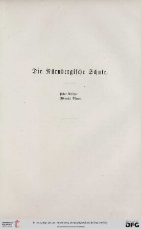 Die Nürnbergische Schule