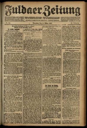 Ausgabe vom Dienstag, den 06. März 1917.