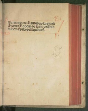 Sermones de laudibus sanctorum