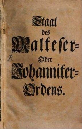 Staat des Malteser-Ordens