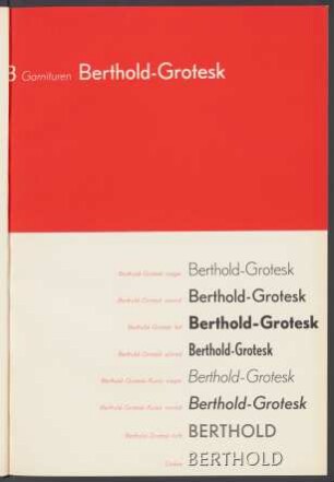 Berthold-Grotesk : 8 Garnituren