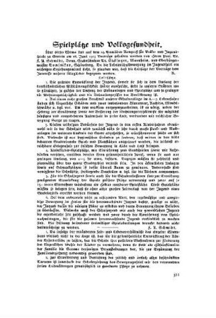 Spielplätze und Volksgesundheit
