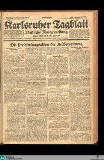 Karlsruher Tagblatt, Abendausgabe