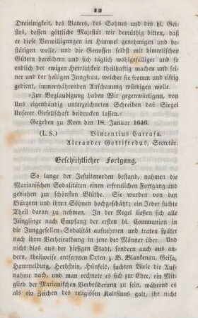 Geschichtlicher Fortgang