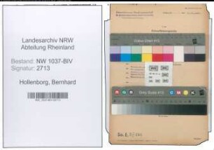 Entnazifizierung Bernhard Hollenborg , geb. 23.01.1913 (Angestellter)