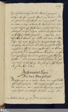 17. Capitel. Von denen Hohen Collegiis.