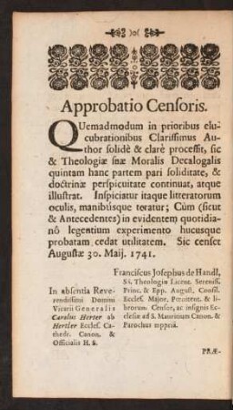Approbatio Censoris