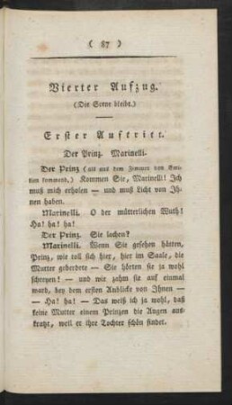 Erster Auftritt. Der Prinz. Marinelli.