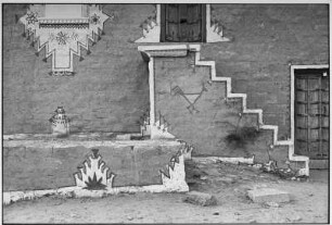 Jaisalmer. Traditionelle Malerei an einer Hausfassade