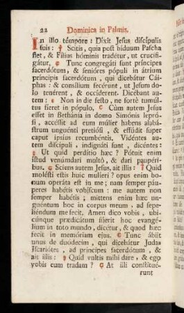 22-33, Dominica in Palmis secundum Matthaeum