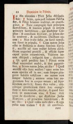 22-33, Dominica in Palmis secundum Matthaeum