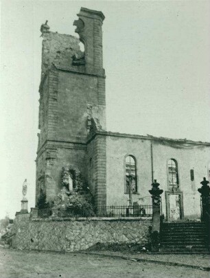 Kirche von Oberburnhaupt, Ober-Elsass, 19. August 1914