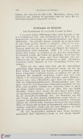 25: Strahlungen als Heilmittel