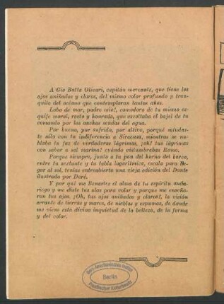 [Dedicatoria] A Gio Batta Olivari