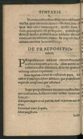De Praepositionibus.