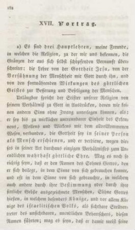 182-192 XVII. Vortrag