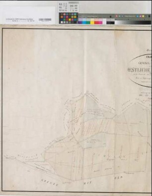 Albersloh (Sendenhorst), Hiltrup (Münster), Teilung der östlichen Hohe Ward, Brouillonkarte