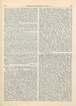 301-303 [Rezension] Fischer, Hanns, Aberglaube oder Volksweisheit?