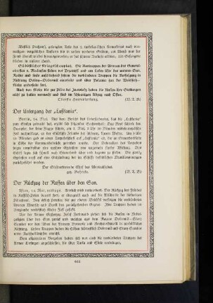 Der Rückzug der Russen über den San.