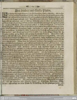 Der hundert und fünffte Psalm